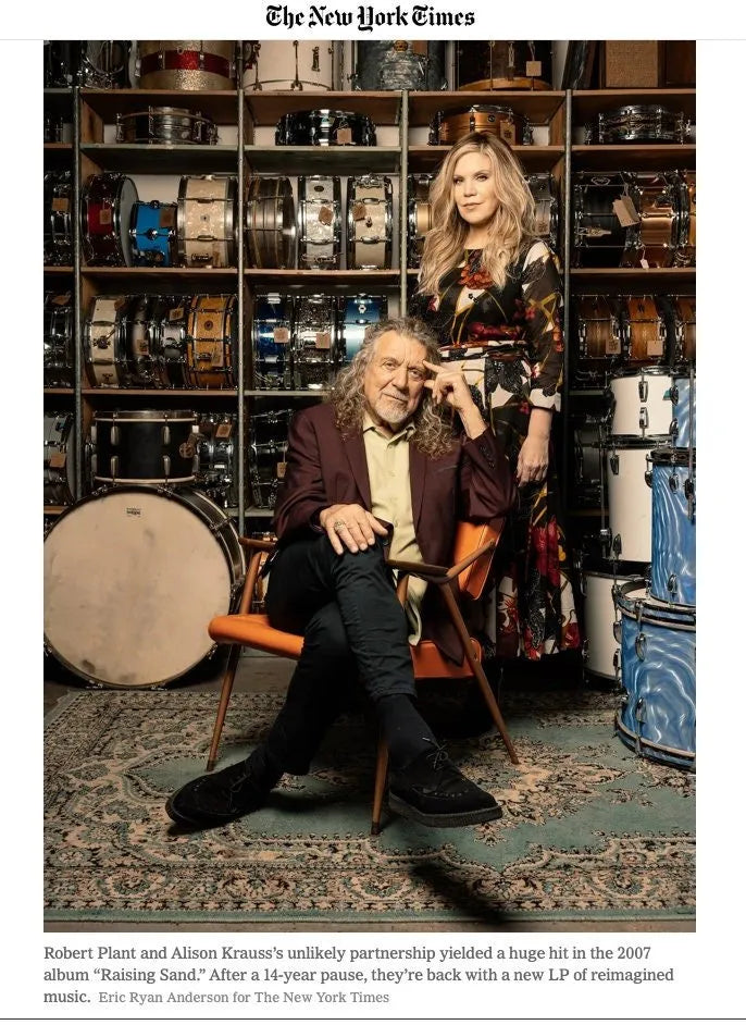 GROVE Earrings on Alison Krauss in NYT Indicolite Tourmaline 14K Gold