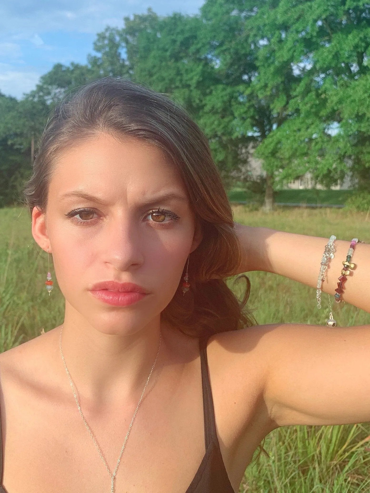 INTUITION (power up) Bracelet Bohemian Style Aquamarine Silver Charm