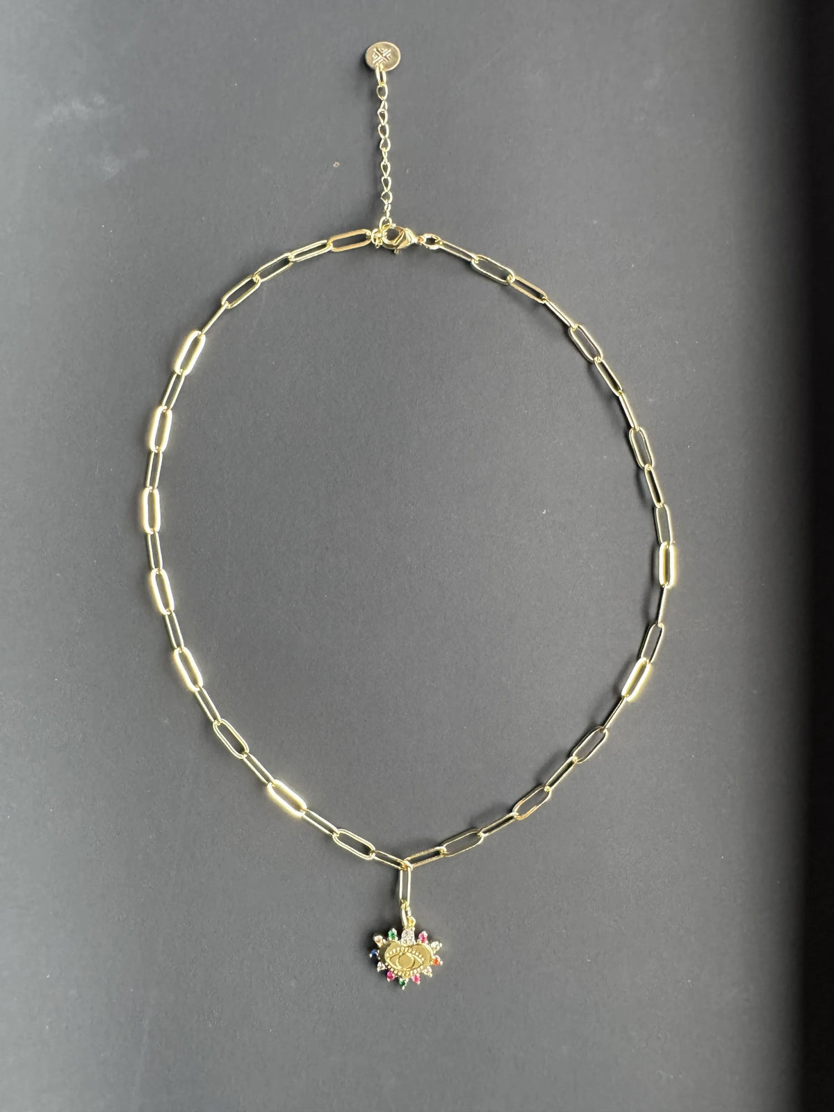 LES Heart Charm Necklace