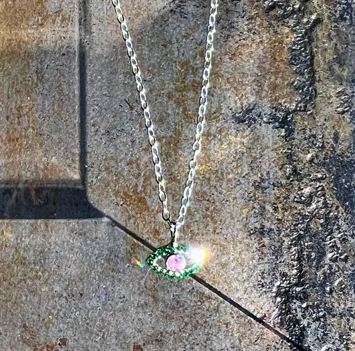 WEDNESDAY Protective Evil Eye Pendent Inspired by Wednesday Addams