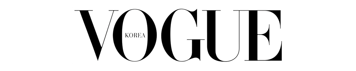 Logo for *VOGUE Korea*, a regional edition of the iconic global fashion magazine. It retains the timeless elegance of the original *VOGUE* logo with bold, high-contrast serif typography, emphasizing luxury, high fashion, and editorial authority, while "Korea" subtly localizes its international identity.