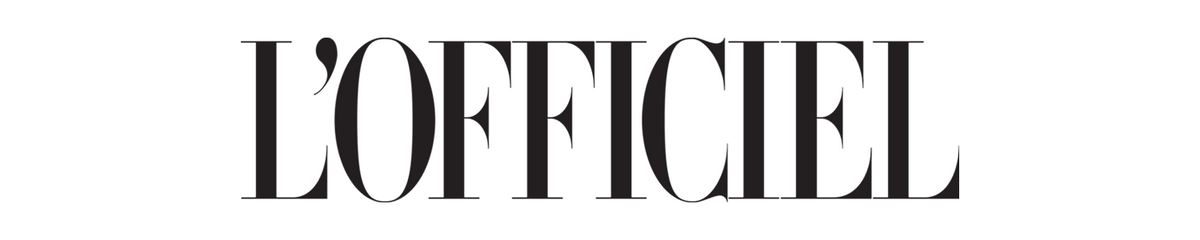 Logo for *L’OFFICIEL*, a high-fashion and luxury lifestyle magazine, using elegant, narrow serif typography that evokes Parisian sophistication, legacy, and editorial refinement.