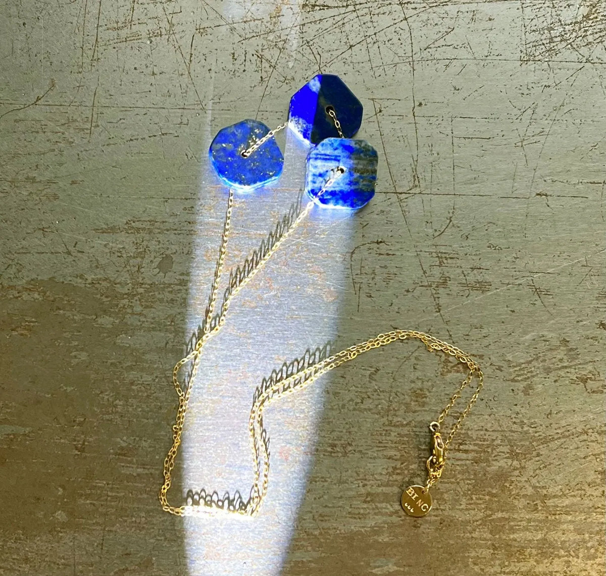 ATTICUS Necklace Lapis Lazuli 14K Gold Or Sterling Silver