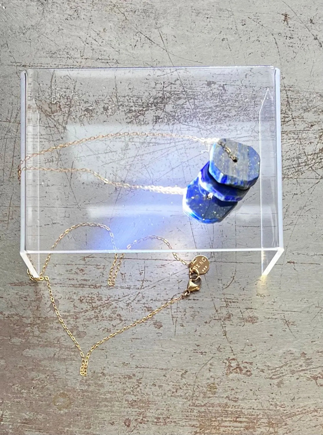 ATTICUS Necklace Lapis Lazuli 14K Gold Or Sterling Silver