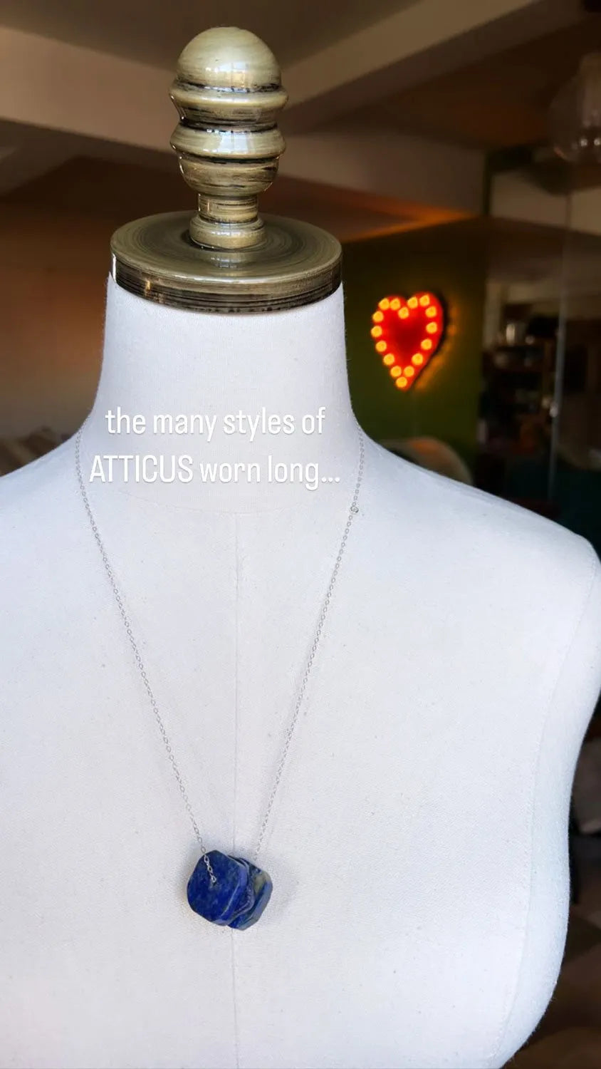 ATTICUS Necklace Lapis Lazuli 14K Gold Or Sterling Silver