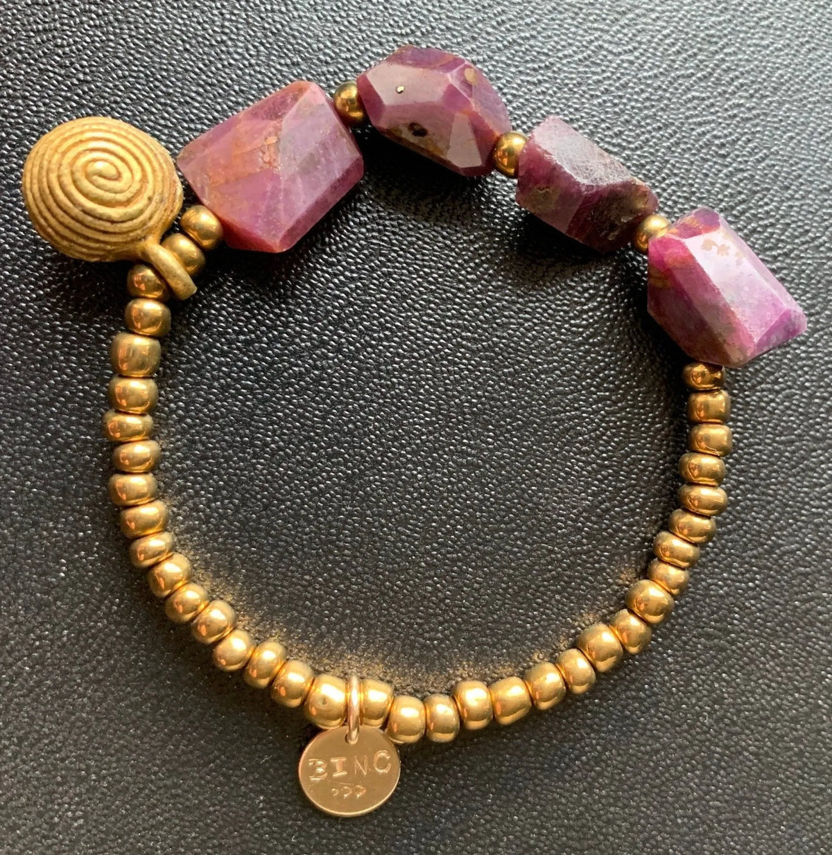 AURORA Ruby Bracelet 46-72 Carats Bohemian Modern Natural Gems