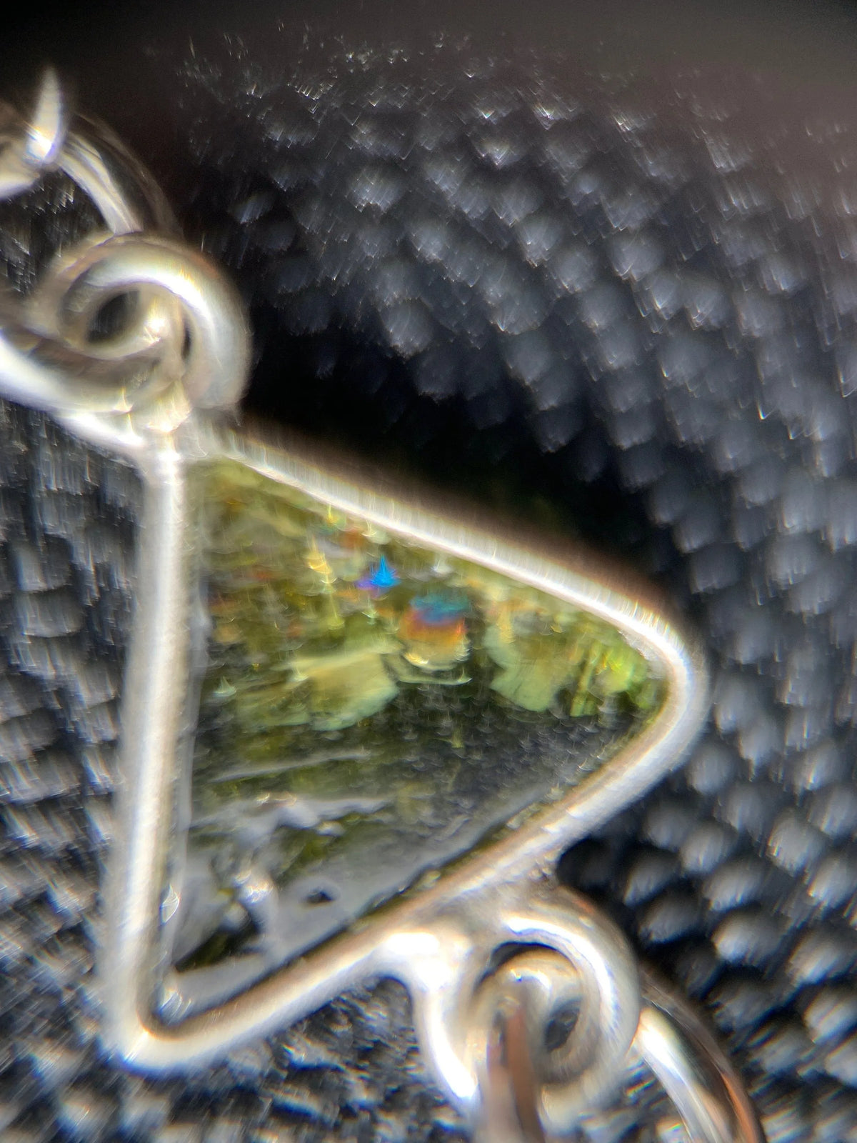 BEATRIX Earrings Tourmaline Triangle Charms Healing Crystals Boho