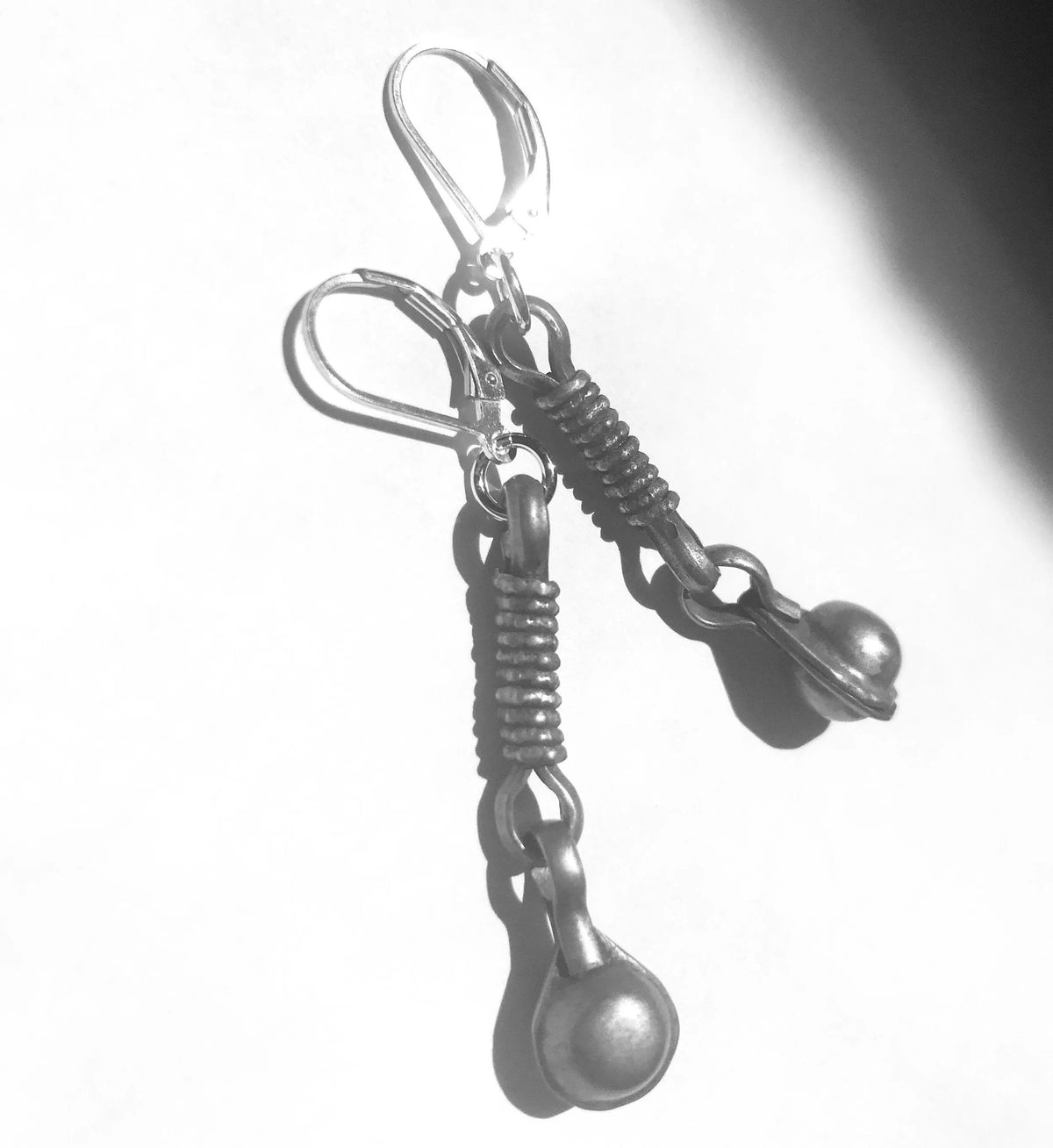 CHARLOTTE Earrings Bohemian Splurge Rare Kuchi Tribal Repurposed Antiques