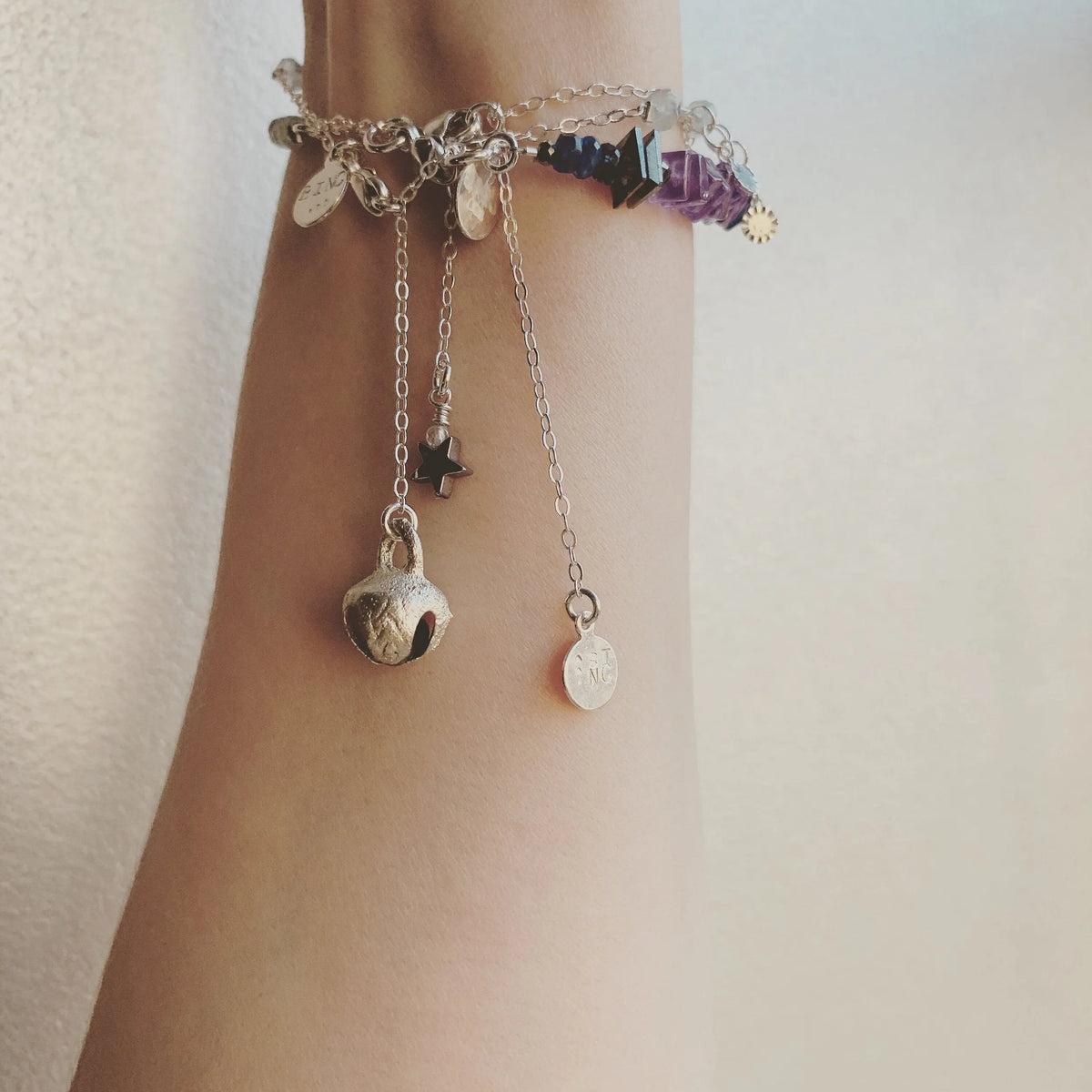 COMMUNICATION (I express) Bracelet Bohemian Style Crystal Gems