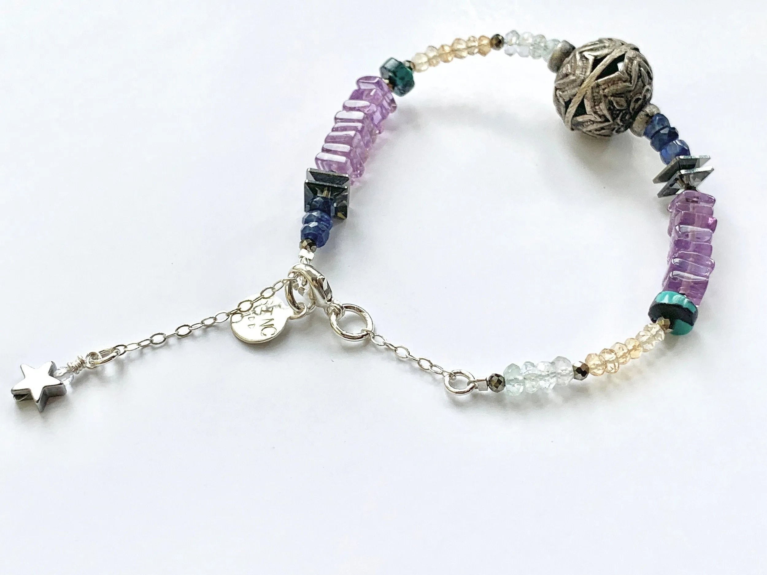 COMMUNICATION (I express) Bracelet Bohemian Style Crystal Gems