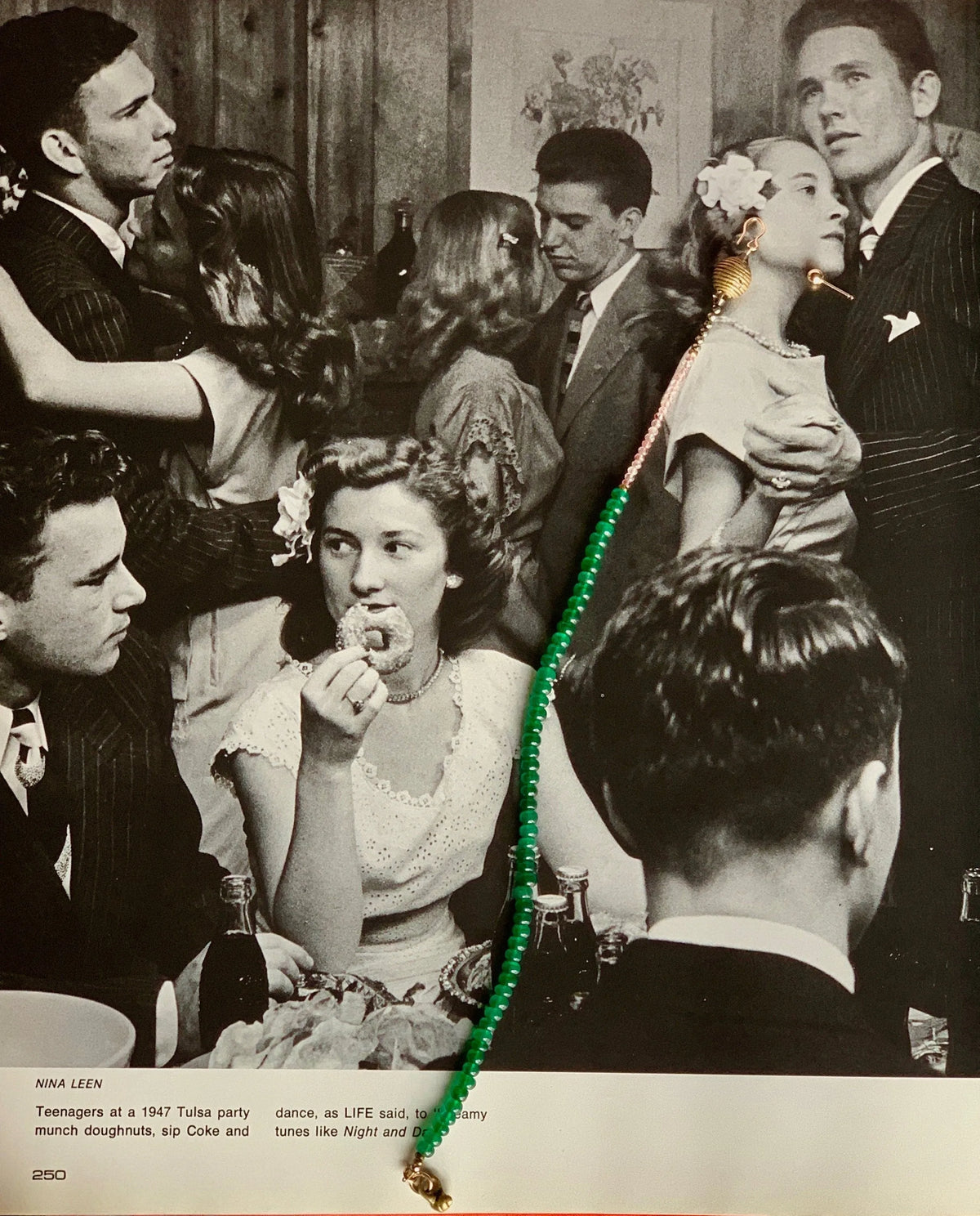 DEVON Clavicle Kiss Emerald Earring Set Tribal Wax-Cast Bead 14K Gold