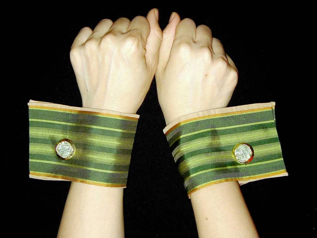 DREW French Cuffs Lavish Textiles Fine Leather Antique Cufflinks