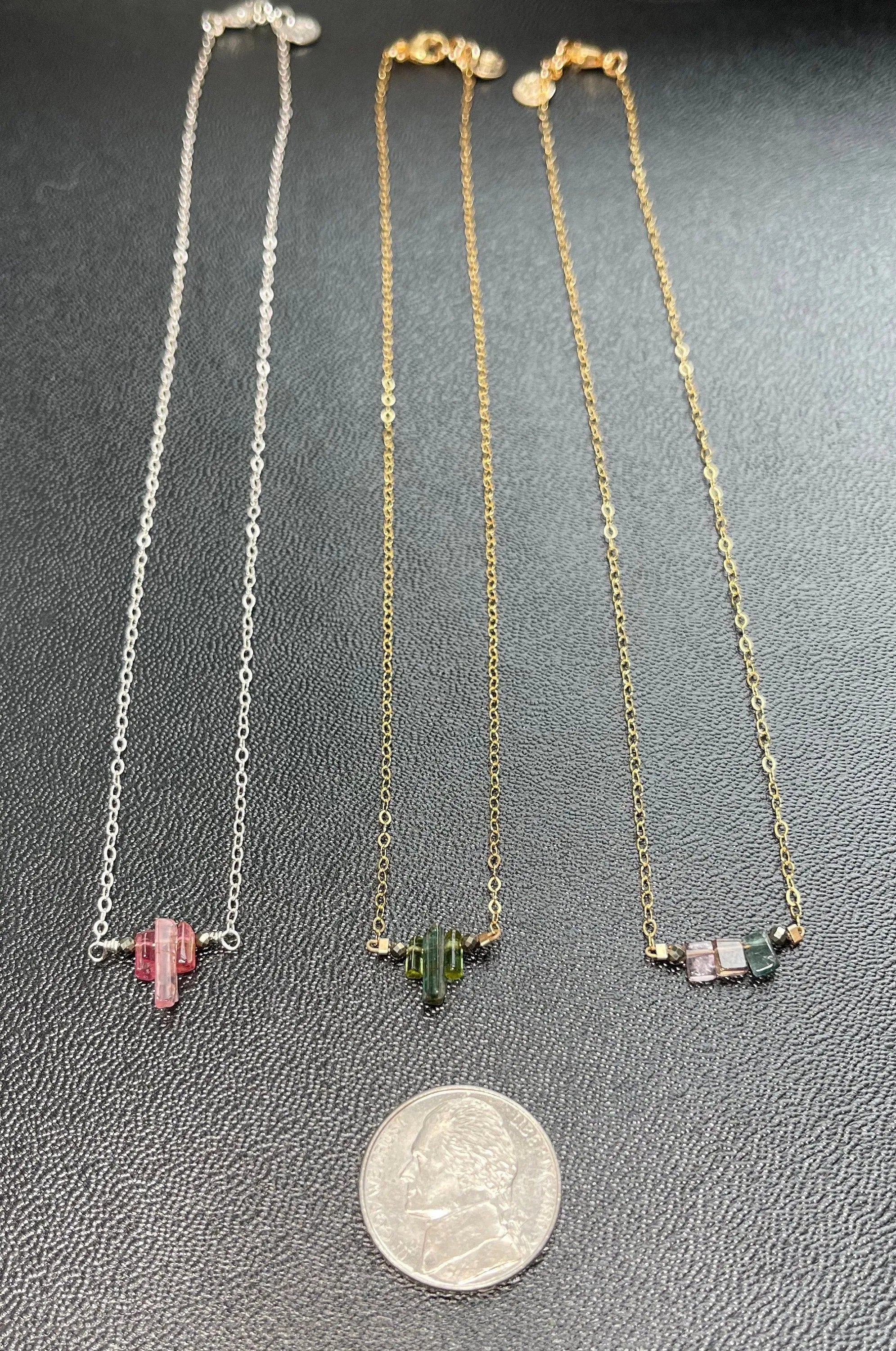 ELOISE Necklace Tourmaline Crystal Stained-Glass Bridgerton Vibes
