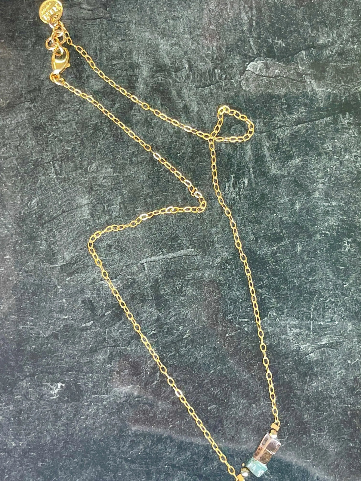 ELOISE Necklace Tourmaline Crystal Stained-Glass Bridgerton Vibes