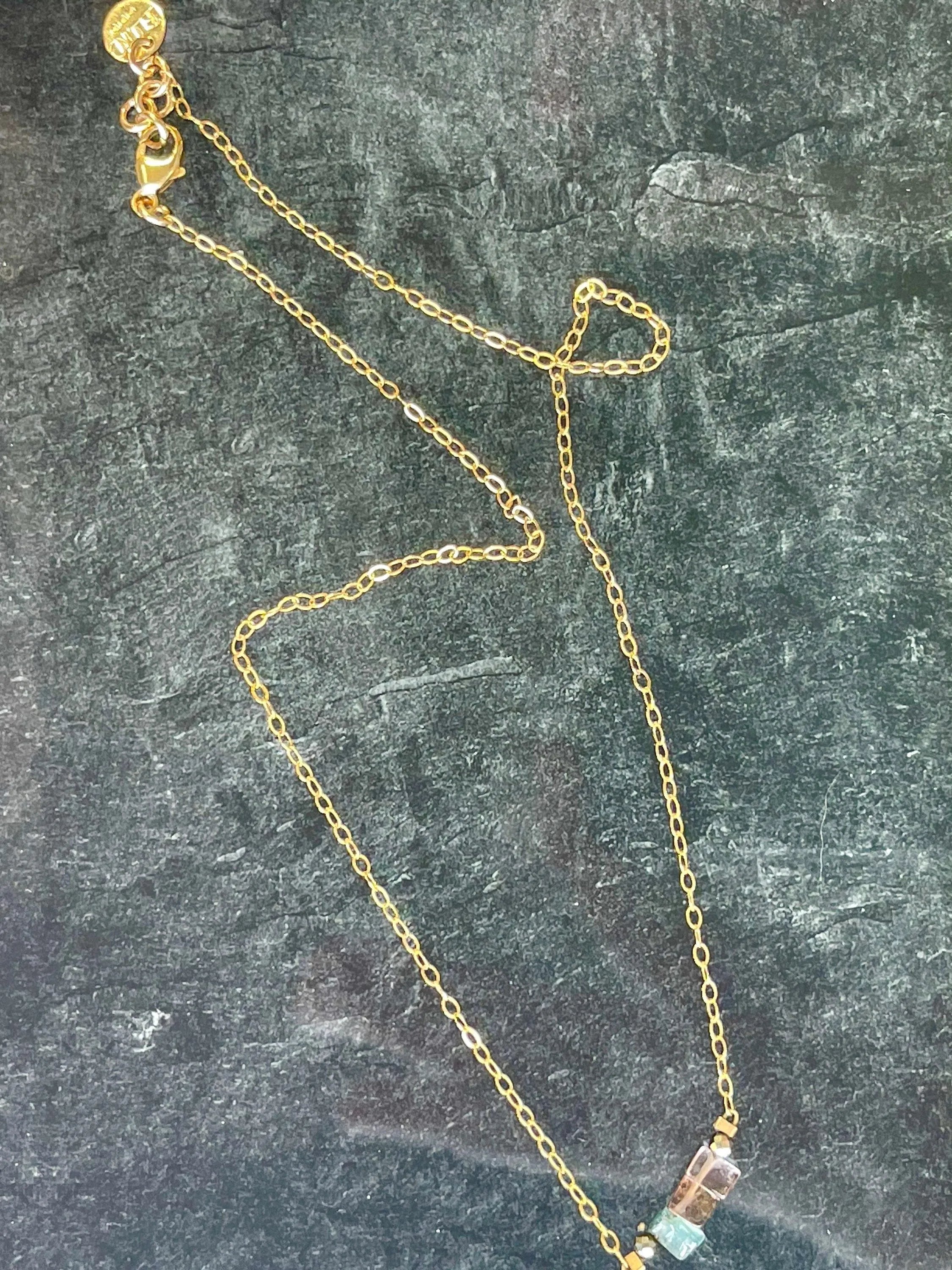 ELOISE Necklace Tourmaline Crystal Stained-Glass Bridgerton Vibes