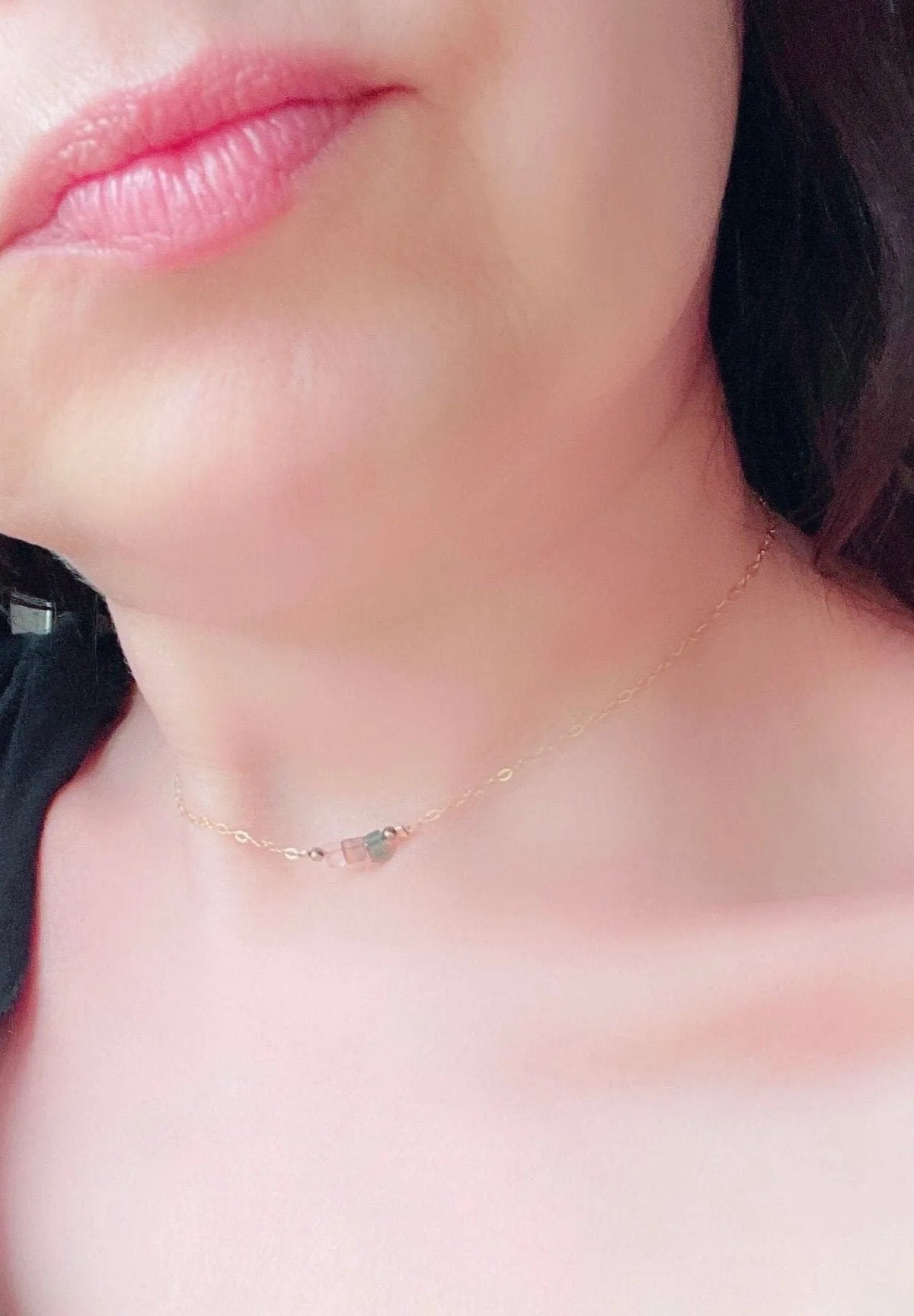 ELOISE Necklace Tourmaline Crystal Stained-Glass Bridgerton Vibes