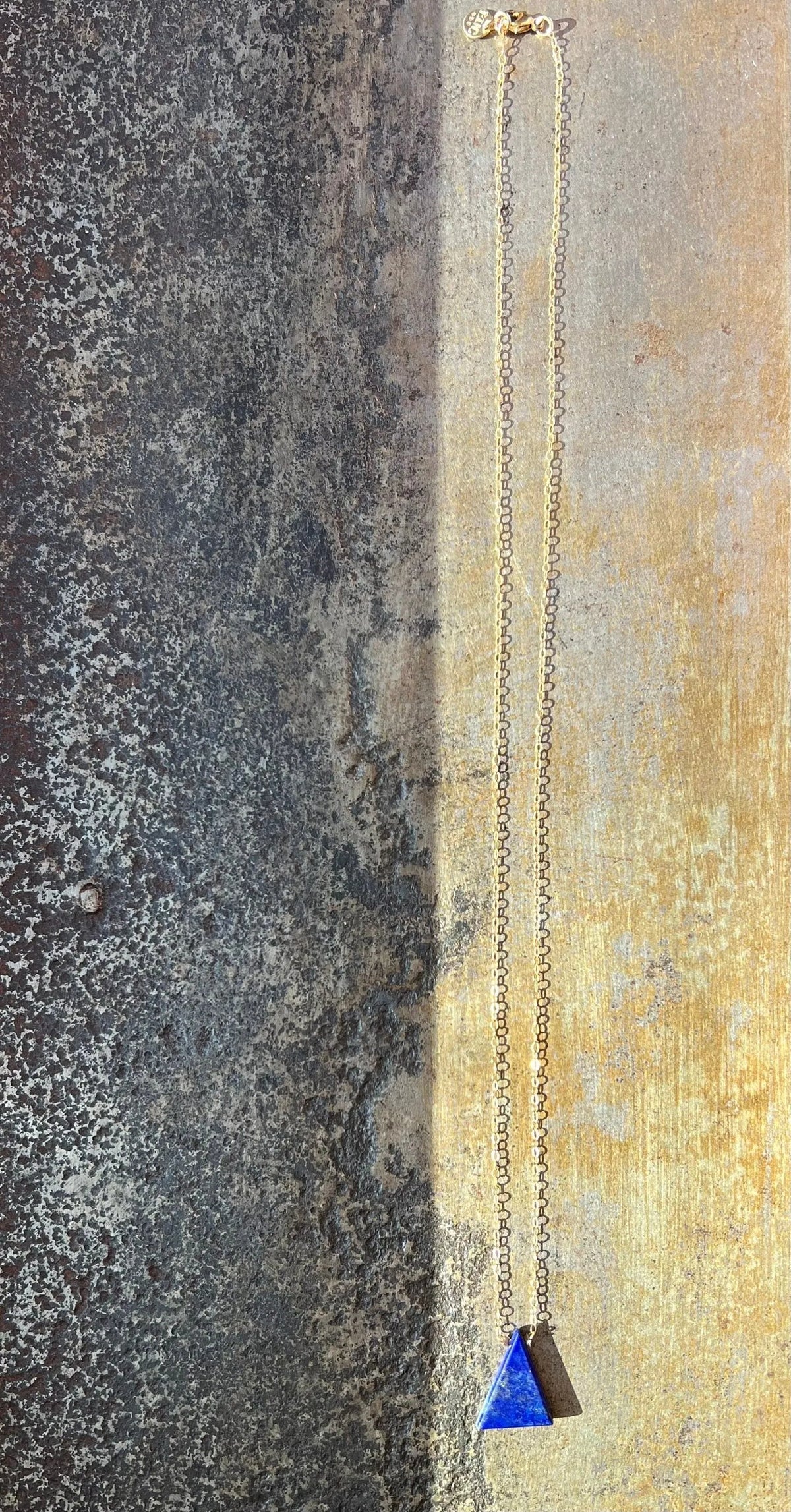 EMMA Lapis Pendant Necklace Gold or Silver Chain Love Resort Vibes