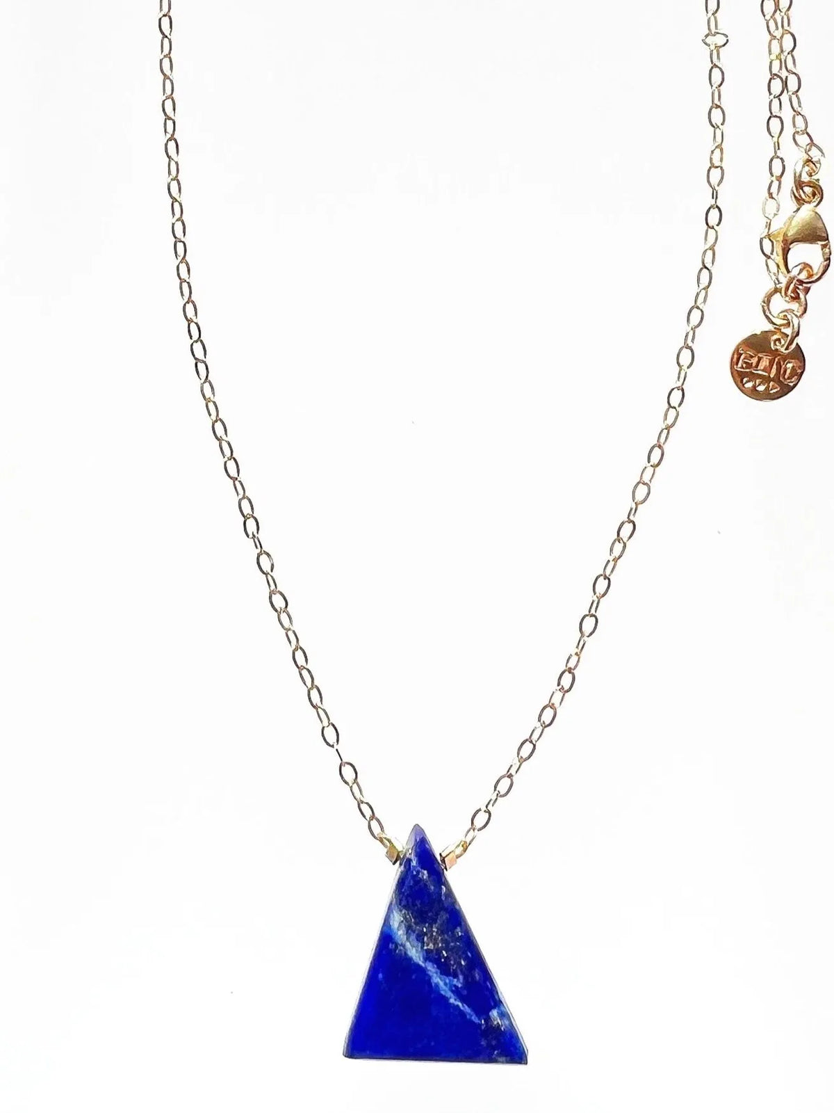 EMMA Lapis Pendant Necklace Gold or Silver Chain Love Resort Vibes