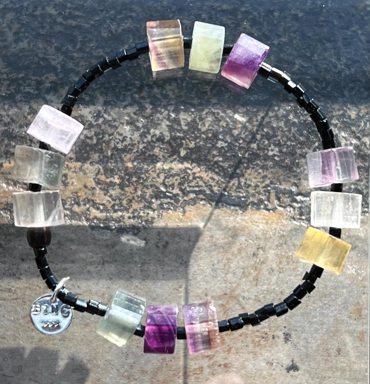 ERIN Fluorite Rainbow Yielding Jeweled Bracelet
