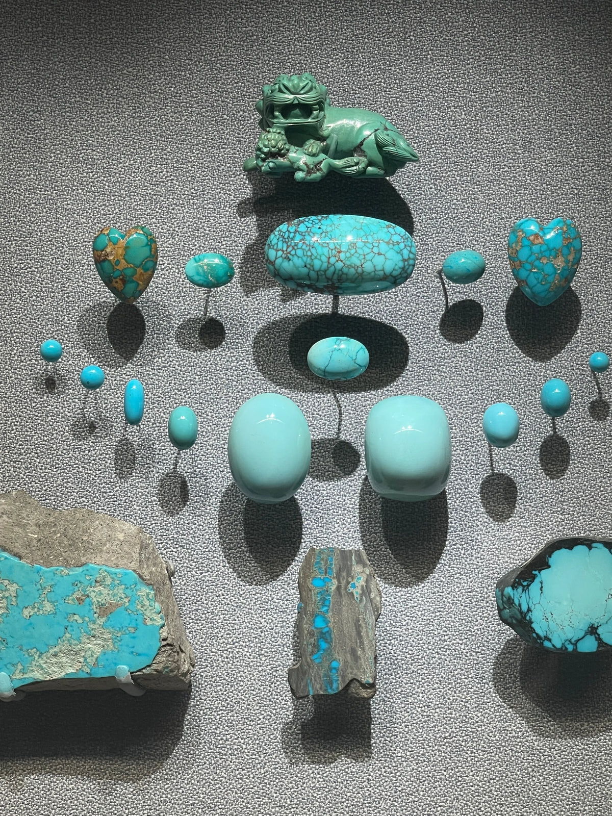 EVE Necklace Turquoise Emerald Leaf-Heart Filigree Bead Gold Chain