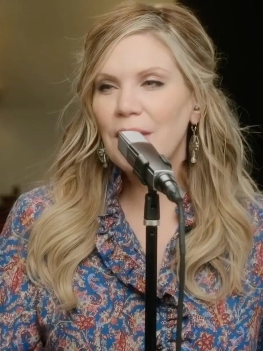 FLORA Earrings on Alison Krauss CBS Saturday Sessions Flower Charm