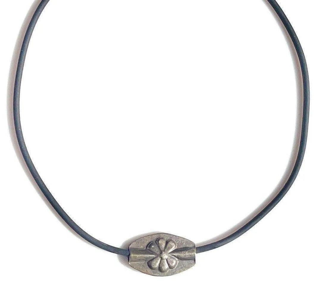 FLORA's SISTER Necklace Repurposed Rare Silver Gilt Tribal Antiquity