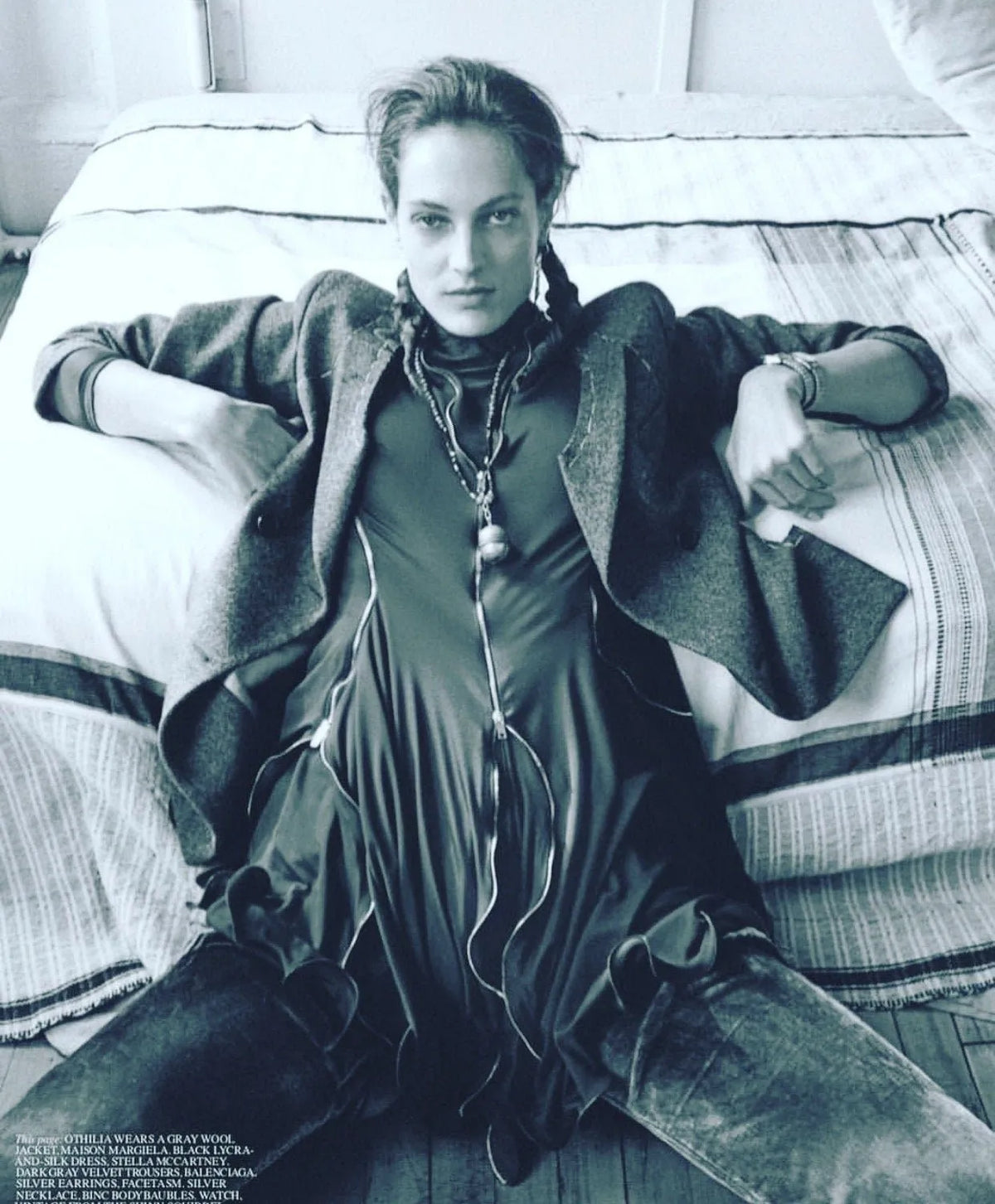 GLENN Necklace Repurposed Antique Kuchi Bell Charm Gems Crystals