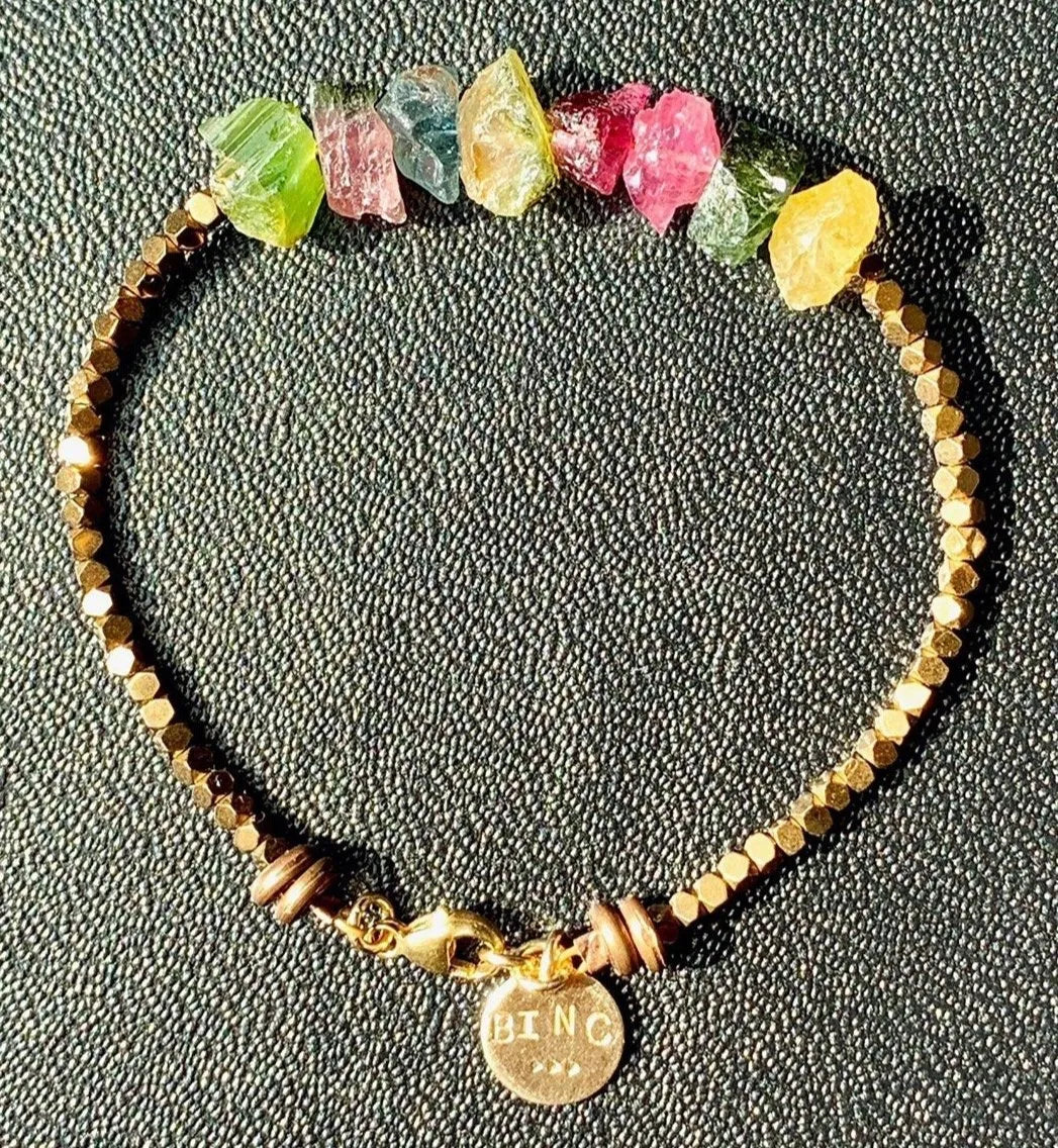 GOGO Tourmaline Bracelet Magical Healing Crystal Jewelry Resort