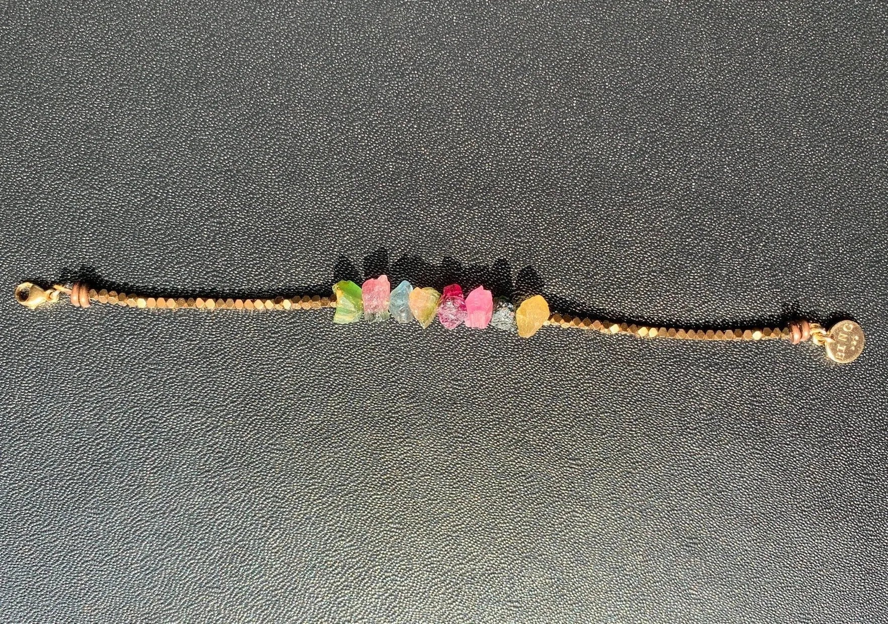 GOGO Tourmaline Bracelet Magical Healing Crystal Jewelry Resort