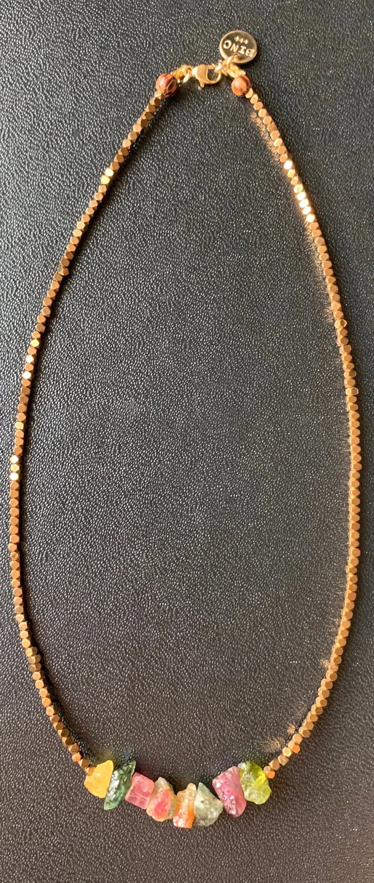 GOGO's SISTER Tourmaline Necklace 35 c. Magical Healing Crystal