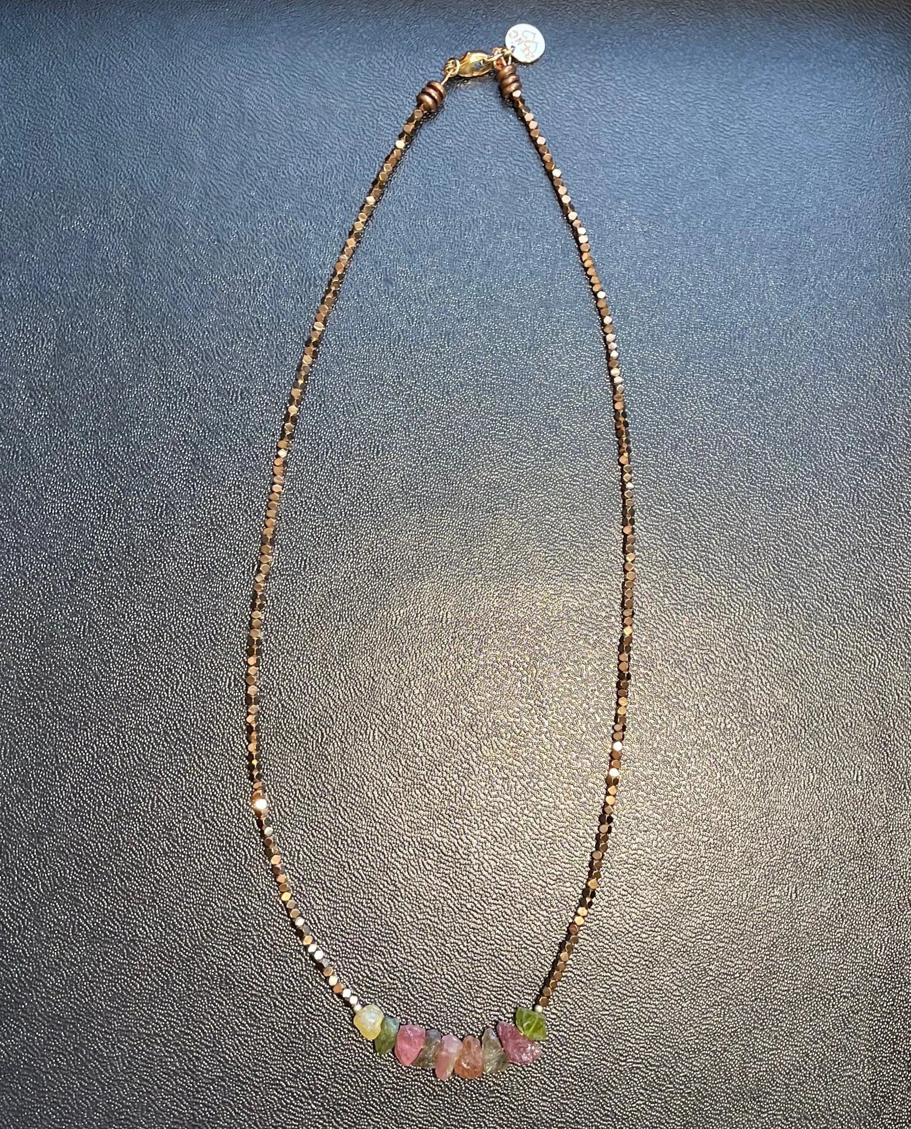 GOGO's SISTER Tourmaline Necklace 35 c. Magical Healing Crystal