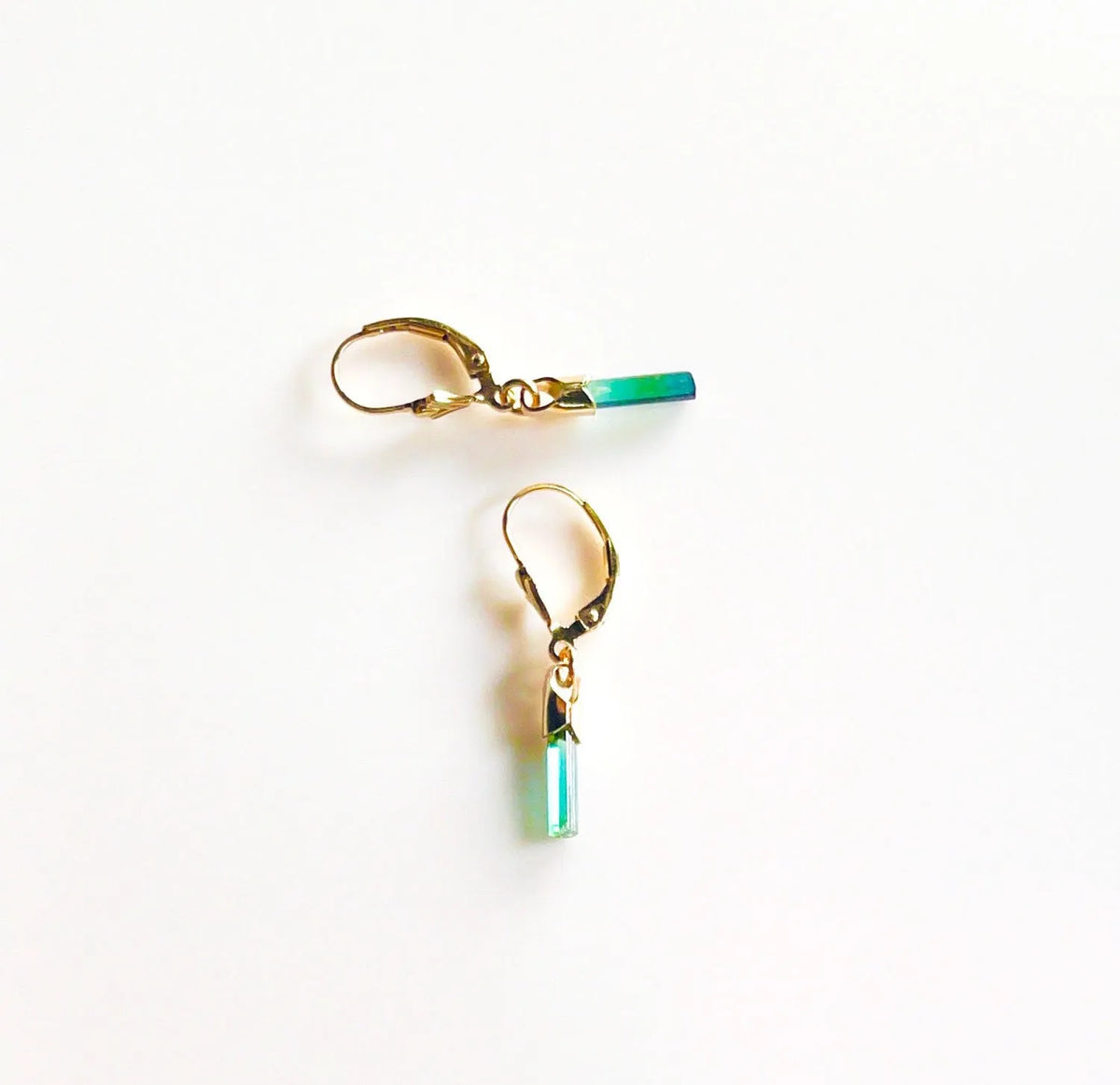 GROVE Earrings on Alison Krauss in NYT Indicolite Tourmaline 14K Gold