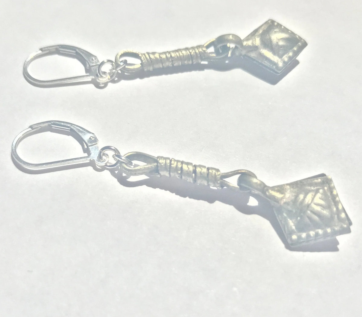 HARP Earrings Bohemian Splurge Rare Kuchi Tribal Repurposed Antiques