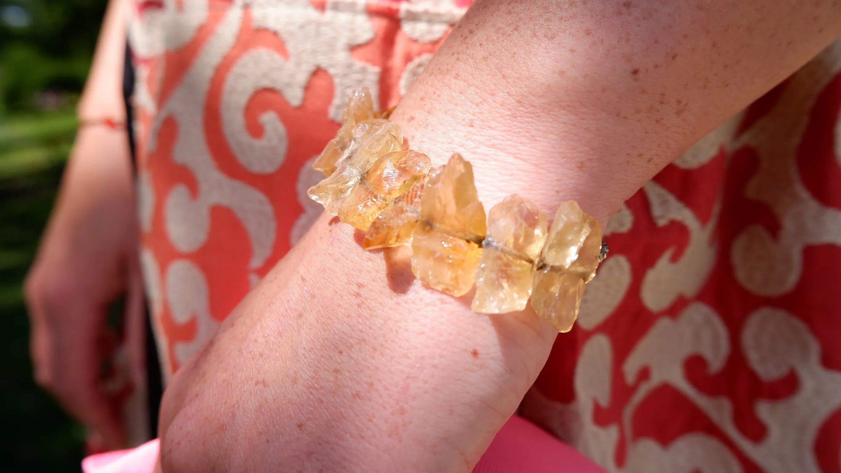 HOLLAND Bracelet Citrine Crystals Pyrite Quartz Stone
