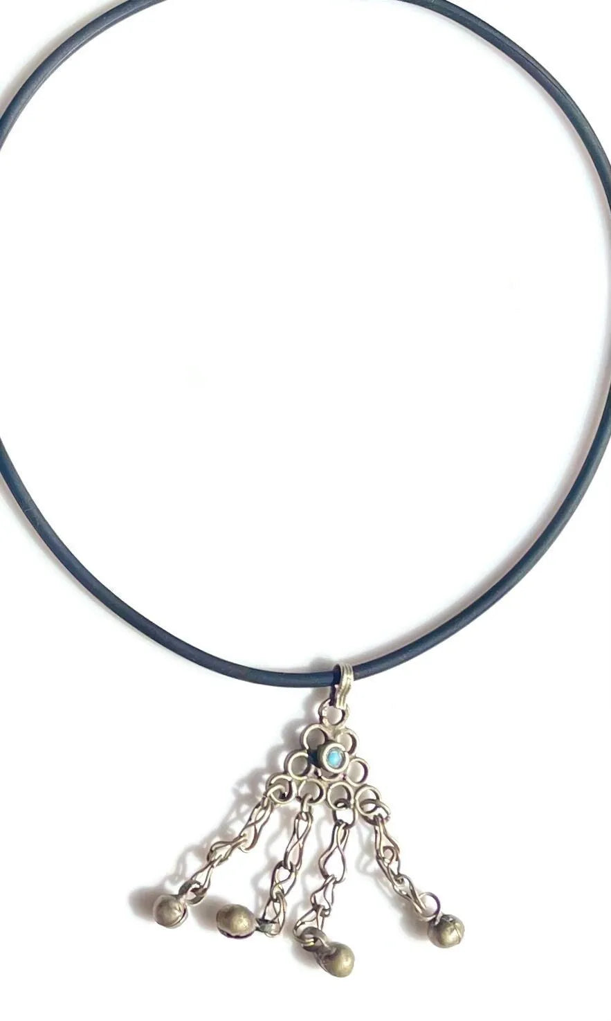 HOLLISTER Antique Pendant Necklace Turquoise Tribal Slow Fashion