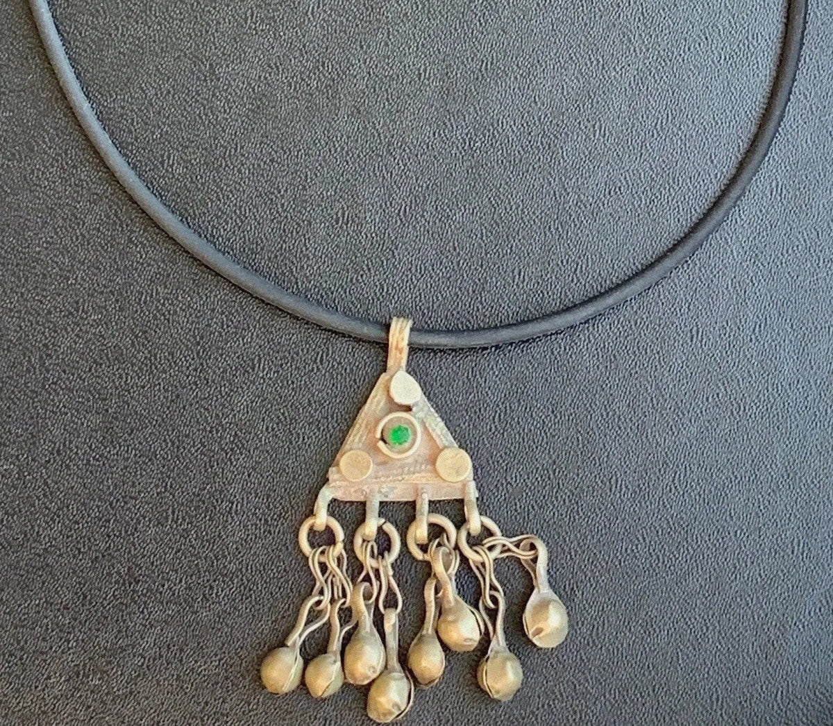 JADE Statement Necklace Antique Pendant Historical Design Boho Style