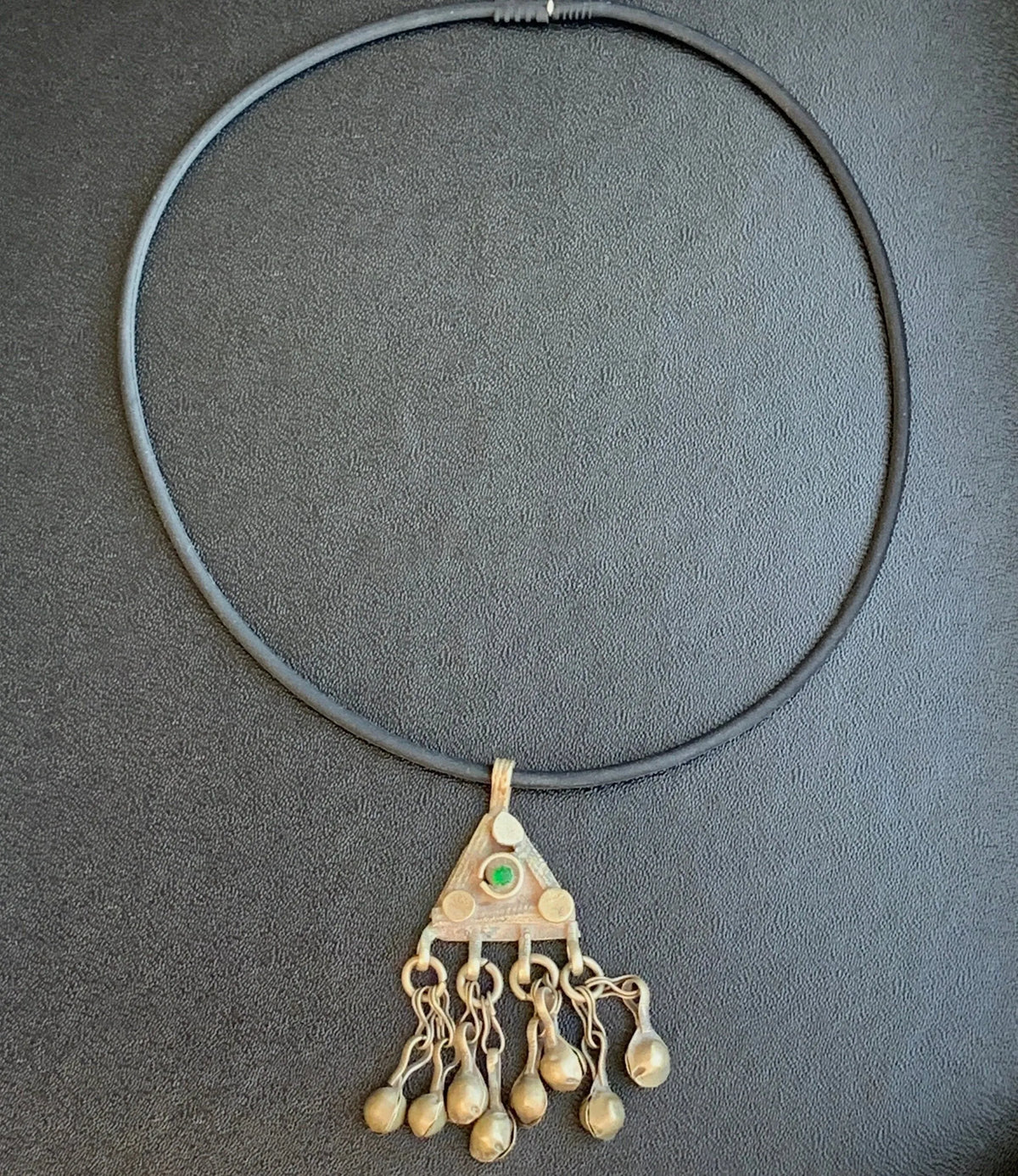 JADE Statement Necklace Antique Pendant Historical Design Boho Style