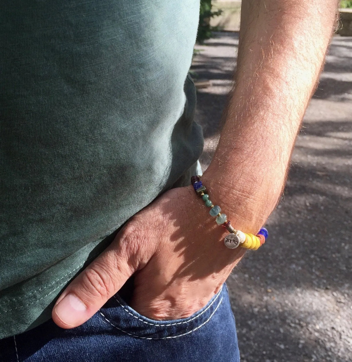 KAHLO Beaded Bracelet Boho Colorful Quality Gems Primitive Elements