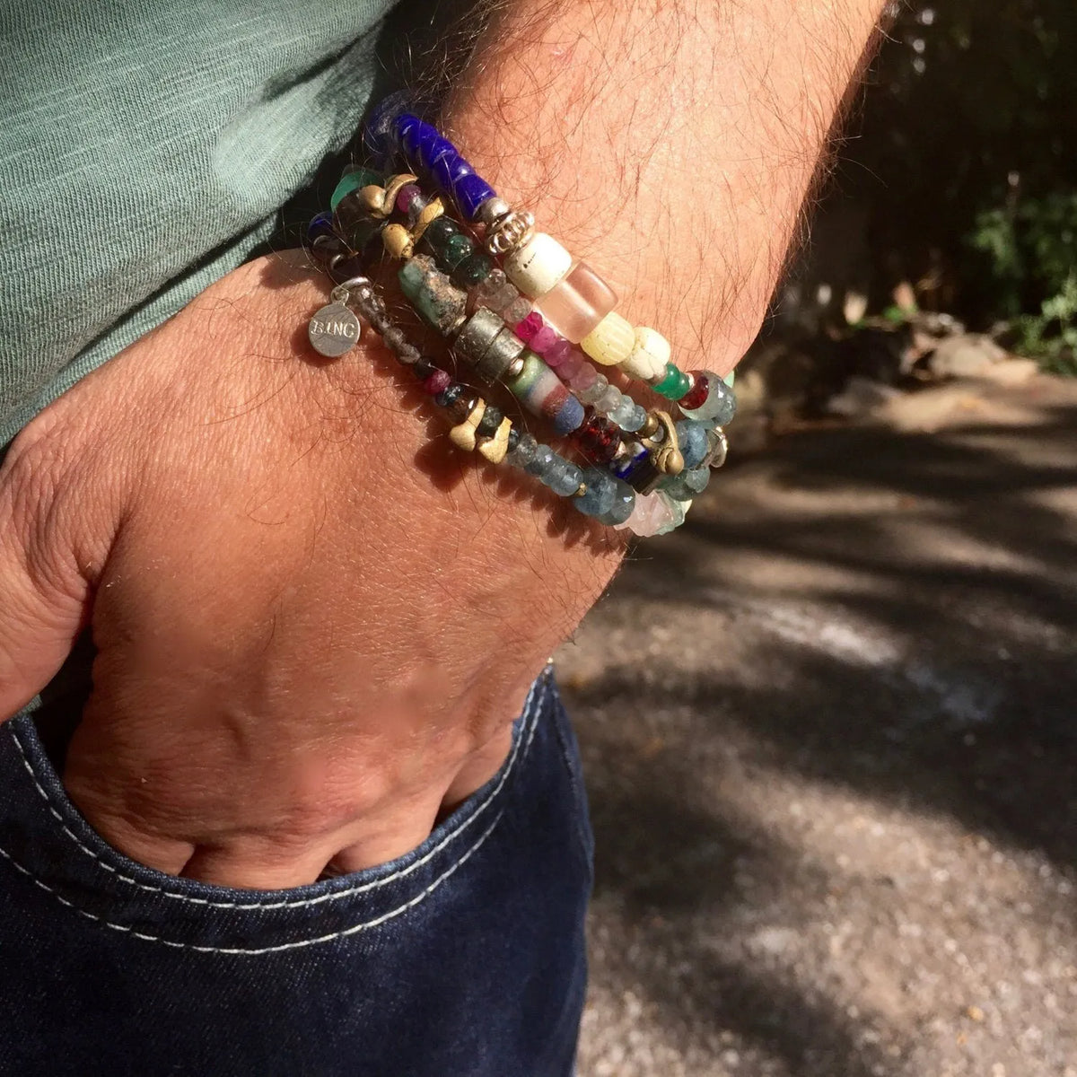 KANDINSKY Inspired Beaded Bracelet Bohemian Style Mixed Gemstones