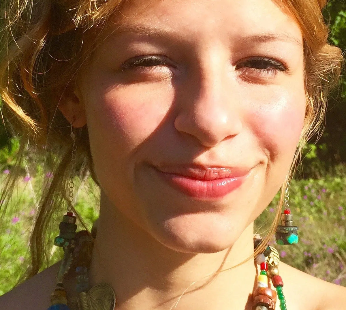 KENNEDY Earrings Beach Resort Turquoise Pyrite Tribal Meets Boho