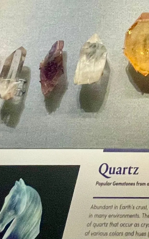 LARISSA Crystal Quartz Earrings Unique Cut Pattern