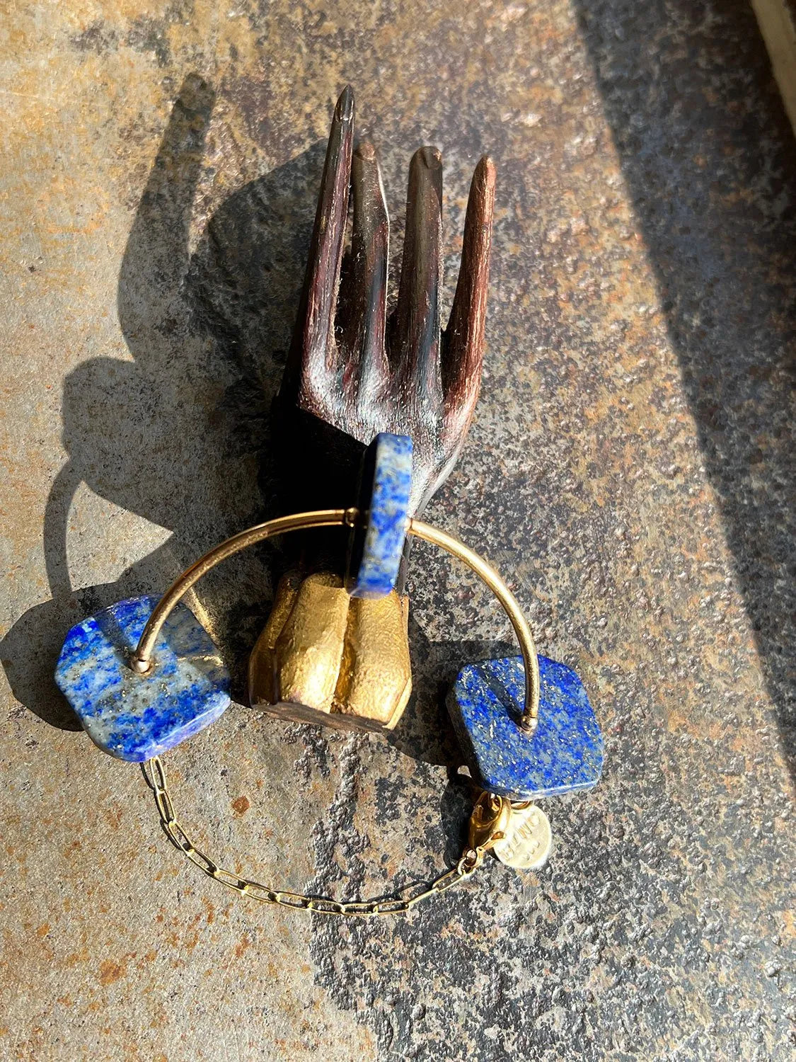 LEVI Bracelet Lapis Lazuli 14K Gold