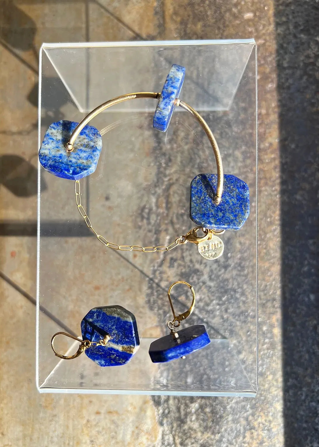 LEVI Bracelet Lapis Lazuli 14K Gold