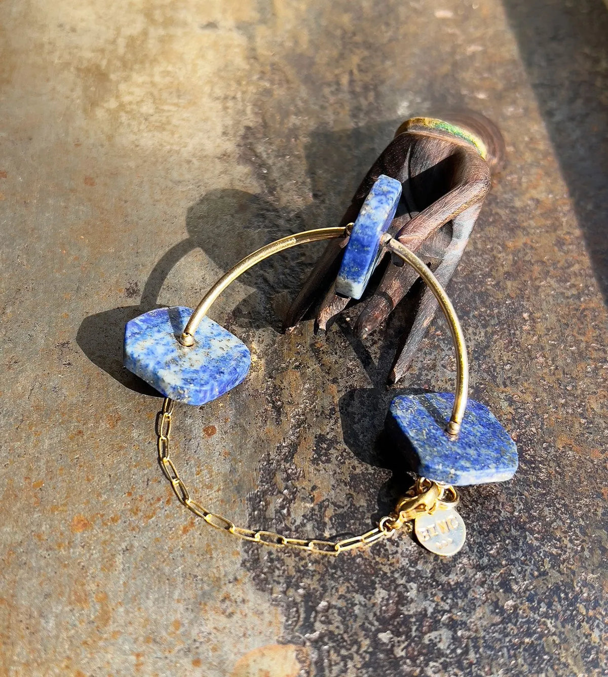 LEVI Bracelet Lapis Lazuli 14K Gold