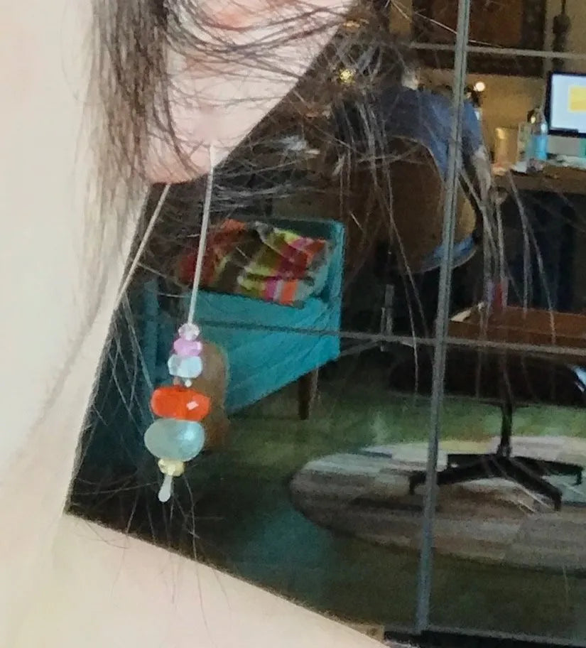 LILY Earrings Carnelian Pink Sapphire Citrine Pyrite Modern Bohemian