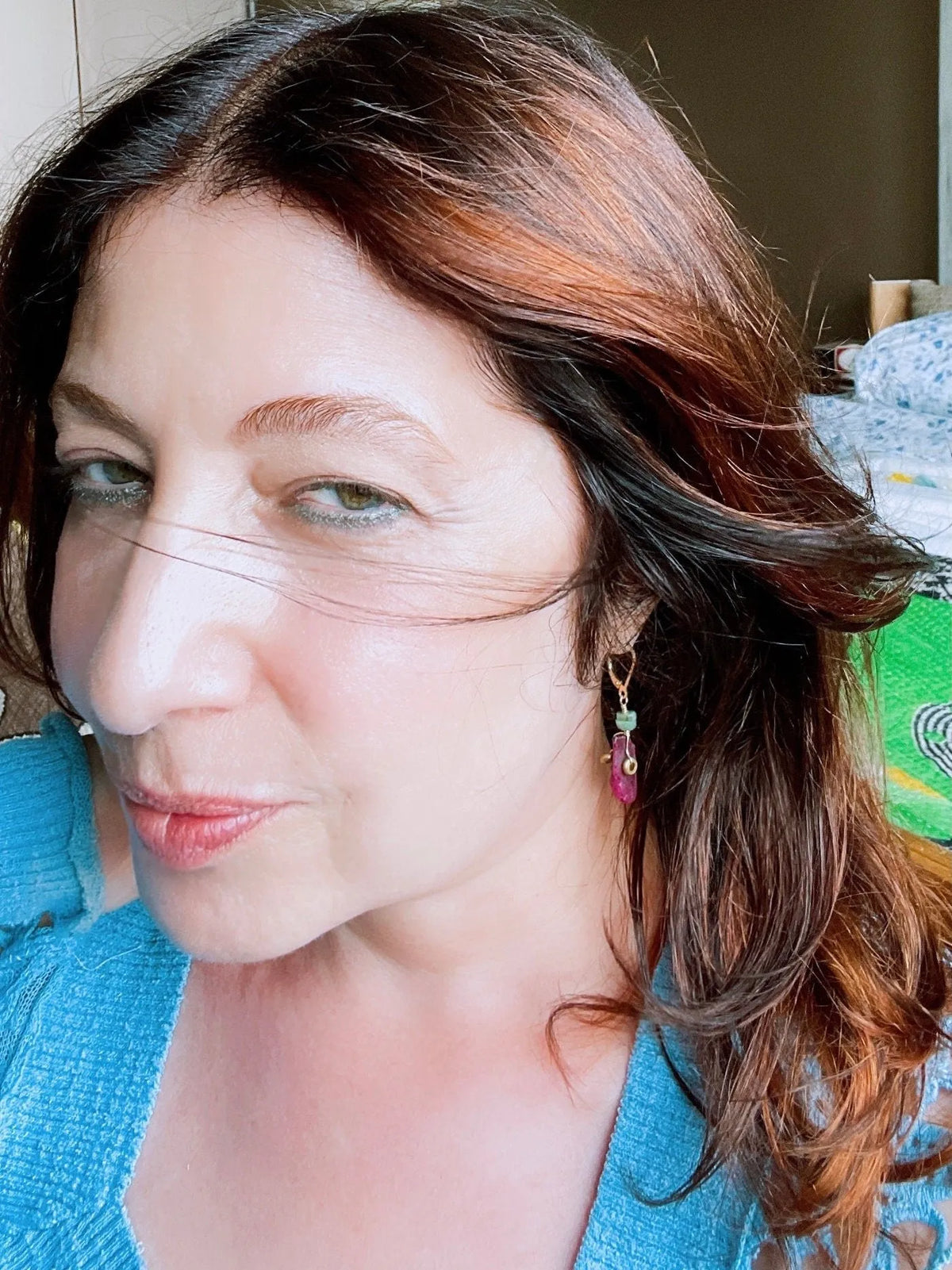 LUCY Earrings Inspo Ancient Greco-Roman Jewellery Ruby Emerald