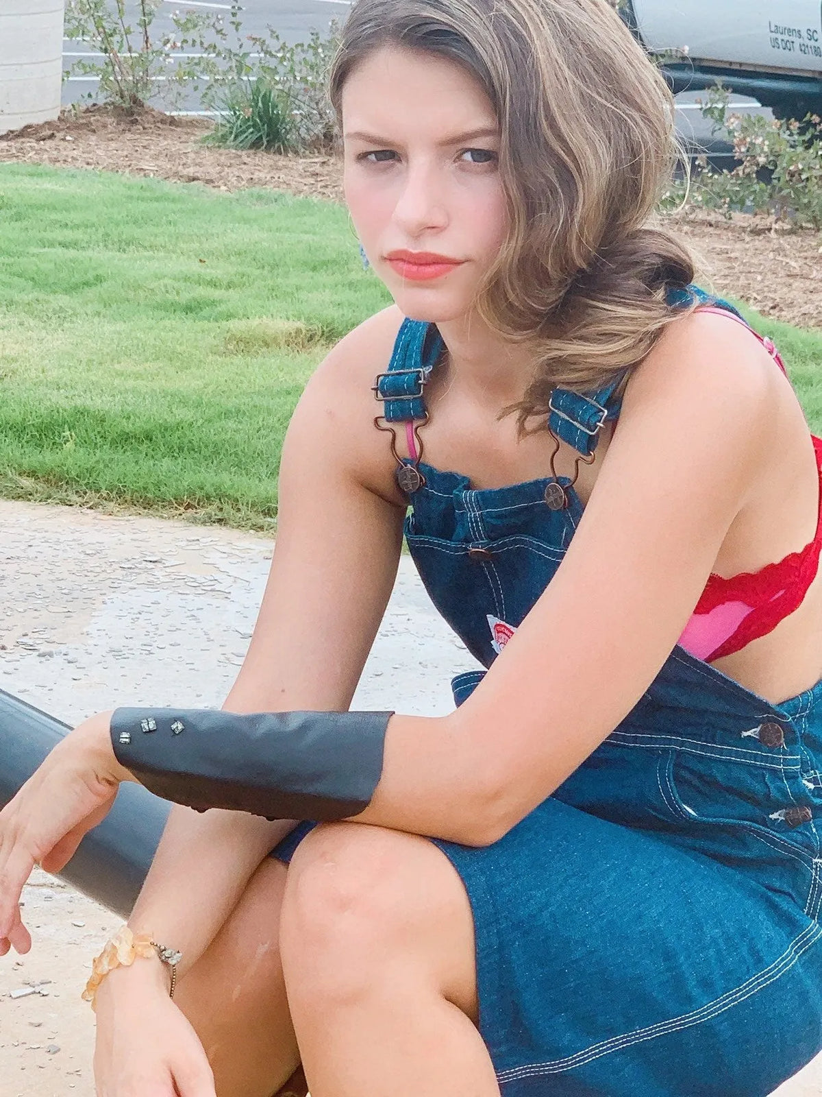 LYNDA Cuff Leather Wrist Upper Arm Sophisticated Rocker Badass