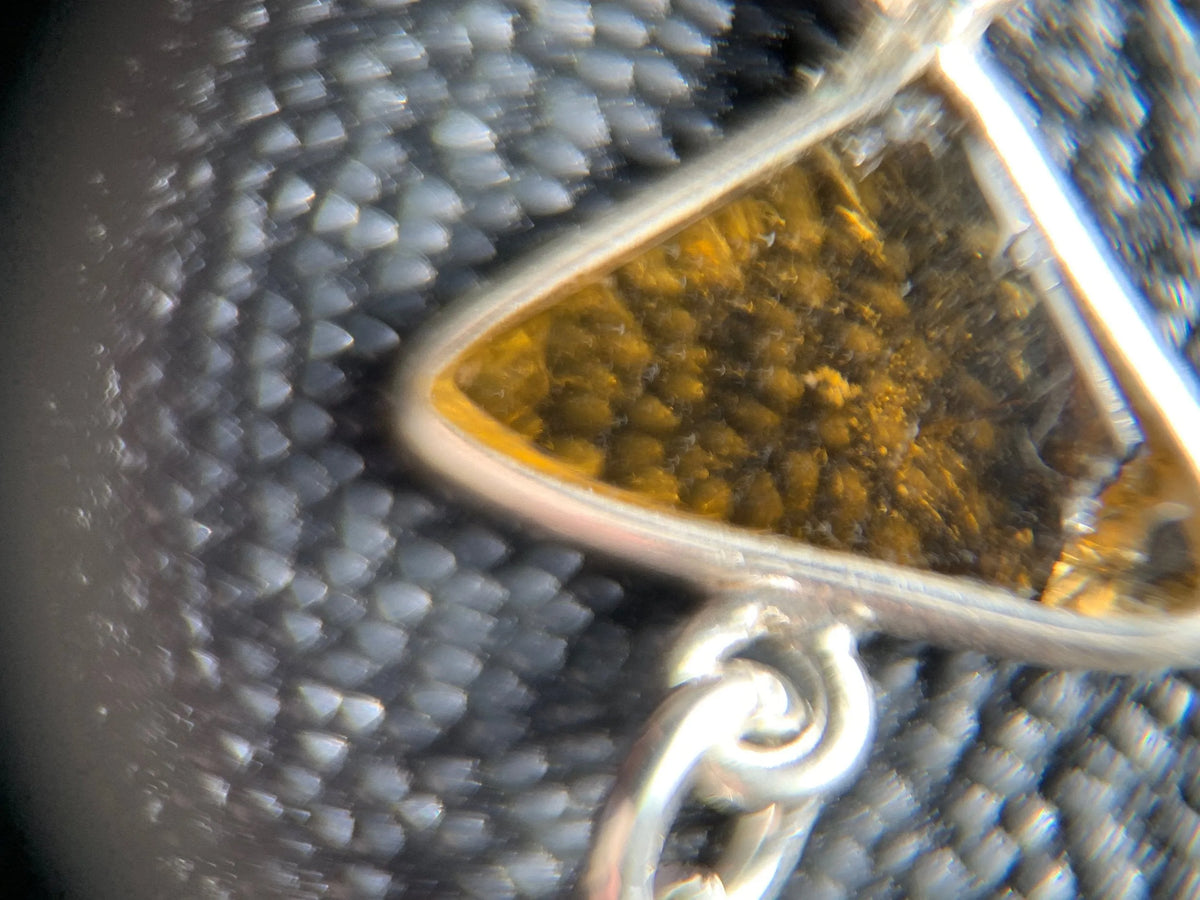 O-REN Charm Necklace Tourmaline Bow Batwings Triangles Spa Gift