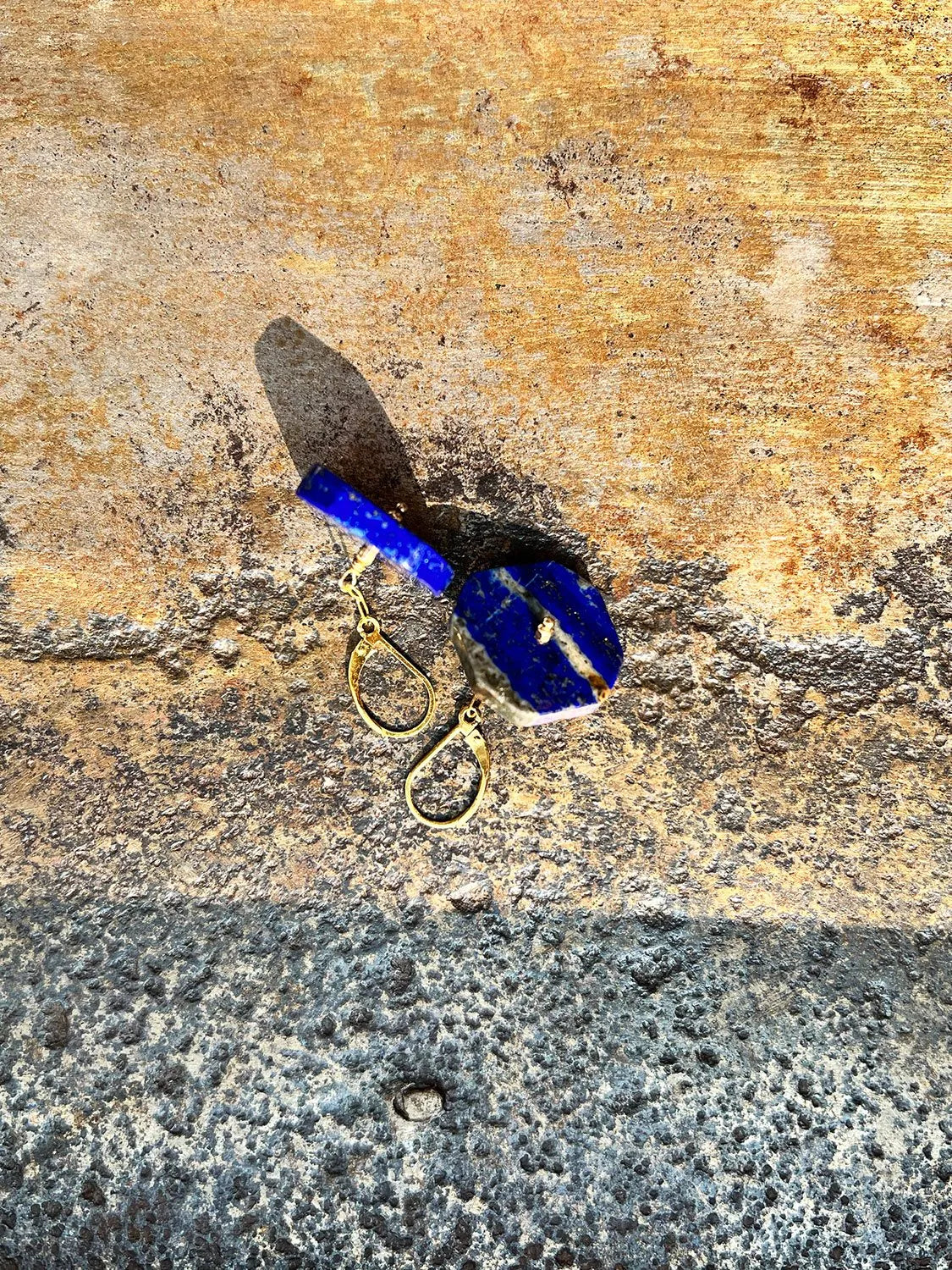 OLIVER Earrings Lapis Lazuli 4K Gold Or Sterling Silver