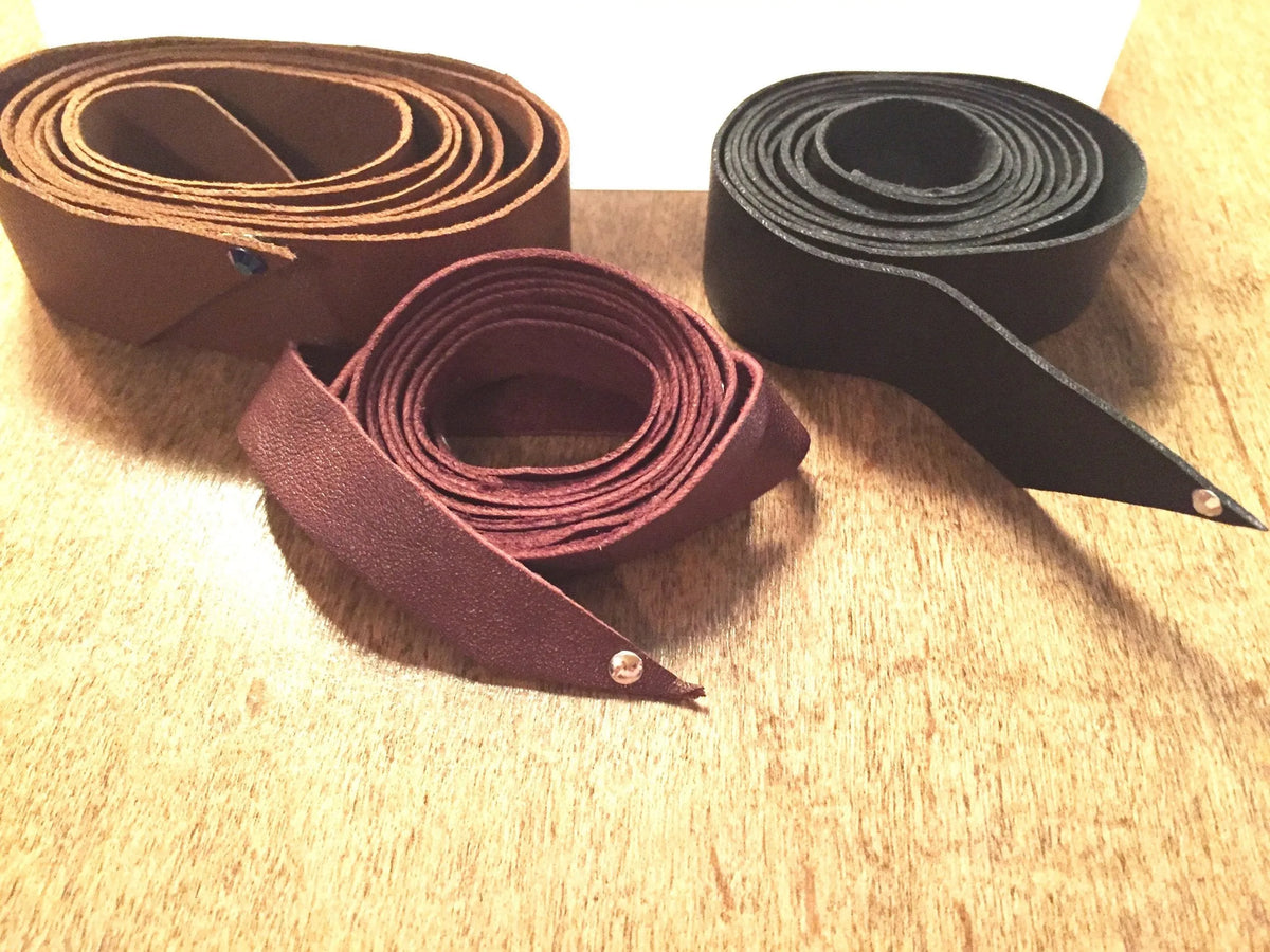 PRINCETON Skinny Silk Scarf Gender Fluid Fashion Textile Leather